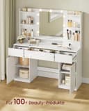 Thumbnail 3 de VASAGLE Kailyn Schminktisch mit LED‑Spiegel, 9‑Lampen 🎀