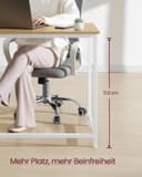 Thumbnail 2 de VASAGLE LWD039W70V1 Schreibtisch 120×60×76 cm 🪑