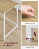 Thumbnail 4 de VASAGLE LWD039W70V1 Schreibtisch 120×60×76 cm 🪑