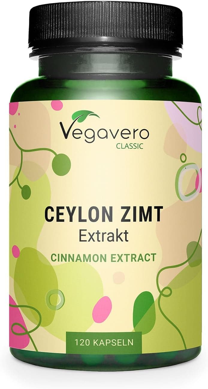 Vegavero Ceylon Zimt Kapseln 2.500 mg – 120 Stk. 🌿