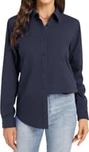 Thumbnail principal de J.VER Bluse Damen Business Bügelfreies Langarmshirt Einfarbig Tops 👚