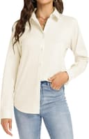 Thumbnail 2 de J.VER Bluse Damen Business Bügelfreies Langarmshirt Einfarbig Tops 👚