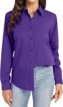 Thumbnail 5 de J.VER Bluse Damen Business Bügelfreies Langarmshirt Einfarbig Tops 👚