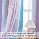 Thumbnail 2 de Verdunklungsvorhang 132×214 cm mit Sternenmuster 🪟