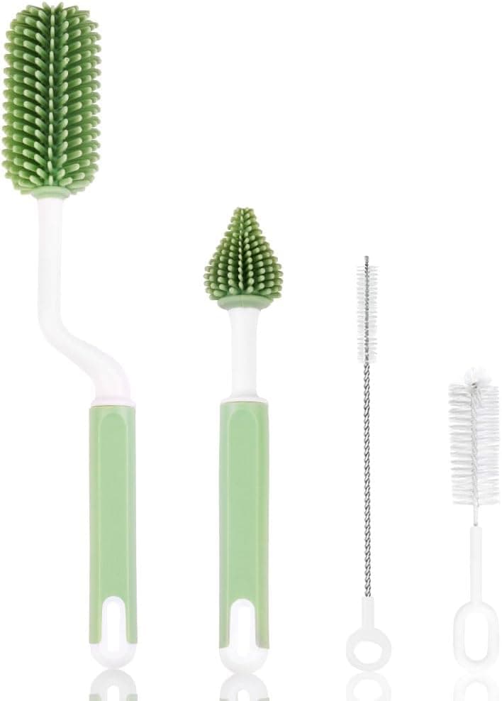 Vicloon Baby Flaschenbürste Set – 4er Set Silikon 🍼