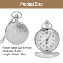 Thumbnail 1 de Vicloon Vintage Taschenuhr Retro Quarz mit Kette ⌚