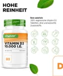 Thumbnail 2 de Vitamin D3 10.000 IE Depot - 365 Tabletten ⌚