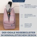 Thumbnail 2 de VON HEESEN Kulturbeutel Leder Kulturtasche – Lavendel, 1 Hauptfach ⌚