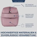 Thumbnail 4 de VON HEESEN Kulturbeutel Leder Kulturtasche – Lavendel, 1 Hauptfach ⌚