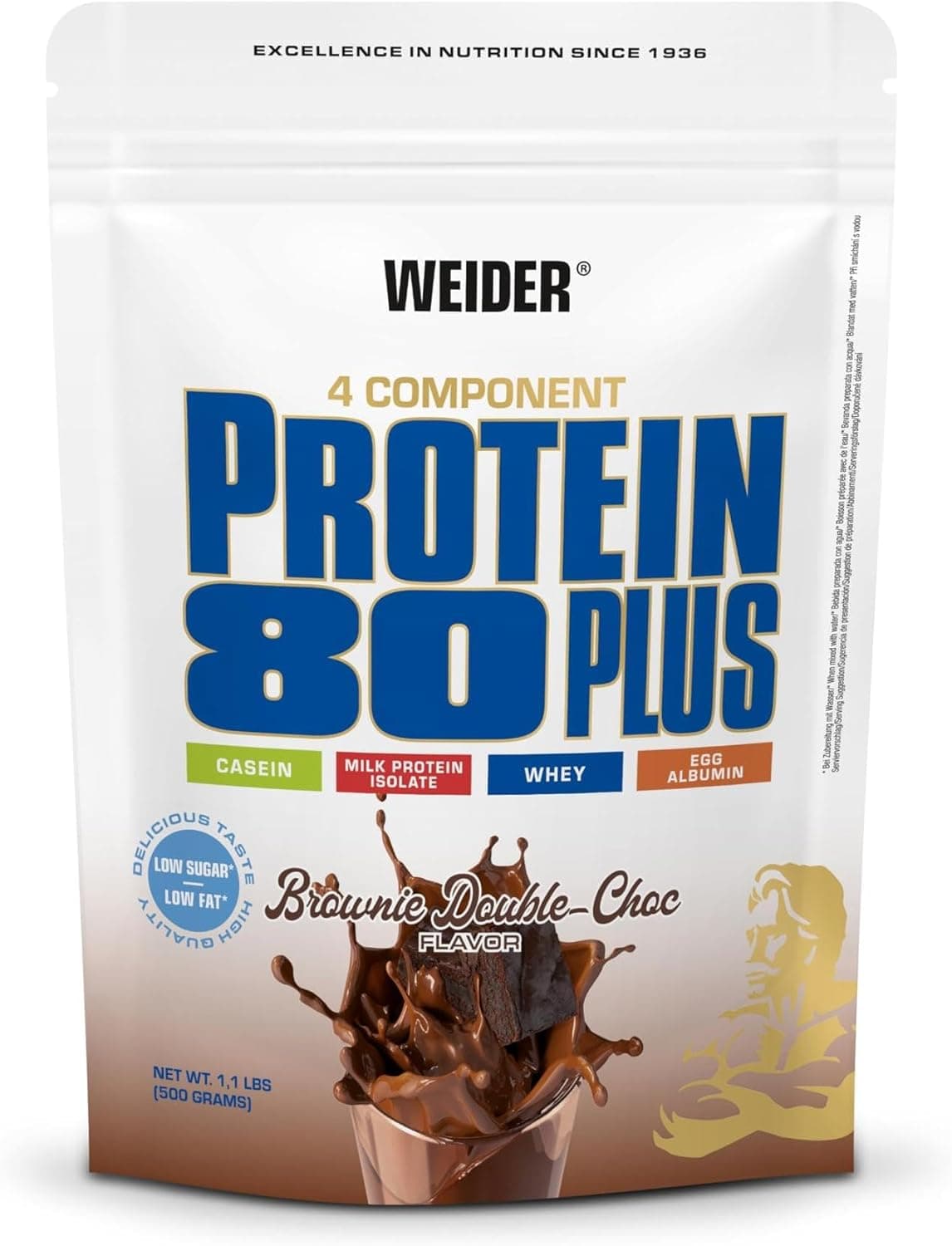 Weider Protein 80 Plus 500 g Brownie Double-Choc 📷