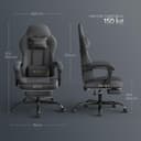 Thumbnail 2 de WOLTU Gaming Stuhl Stoff ergonomisch mit Fußstütze 🎮