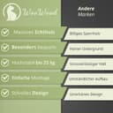 Thumbnail 5 de WOOWOOD Kletterwand für Katzen mit 2 Treppen 🎯🐱