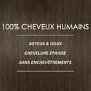 Thumbnail 3 de WOWANGEL Clip-in Echthaar-Extensions 20 Zoll 120 g Dunkelbraun 2 ⌚