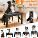 Thumbnail 5 de X XBEN 3‑in‑1 erhöhte Hundenäpfe, 1,4 L Wassernapf 🐶