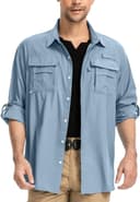 Thumbnail principal de yeyity Outdoor Langarm Staffel Safari Hemd UPF50 UV Schutz Funktionshemd für Wandern ⌚