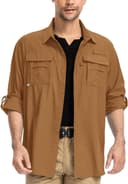 Thumbnail 6 de yeyity Outdoor Langarm Staffel Safari Hemd UPF50 UV Schutz Funktionshemd für Wandern ⌚