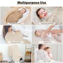 Thumbnail 3 de Yoofoss 4er Pack Baby Pucktuch 120×120 cm Mulltuch 👶