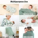 Thumbnail 3 de Yoofoss Mulltücher 120x120 cm Bambus Baumwolle 4er Pack 🍼