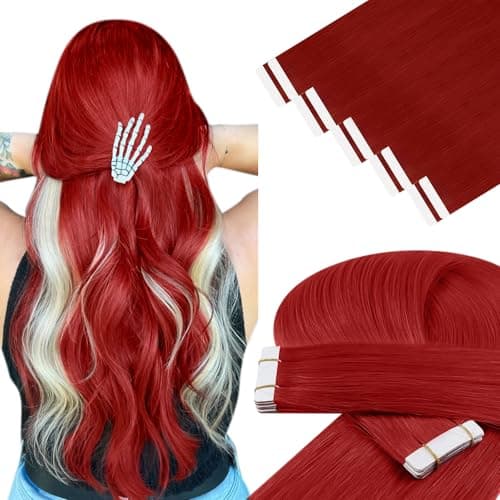 YoungSee Tape-In Extensions 25 g, 50 cm Rot 💇♀️