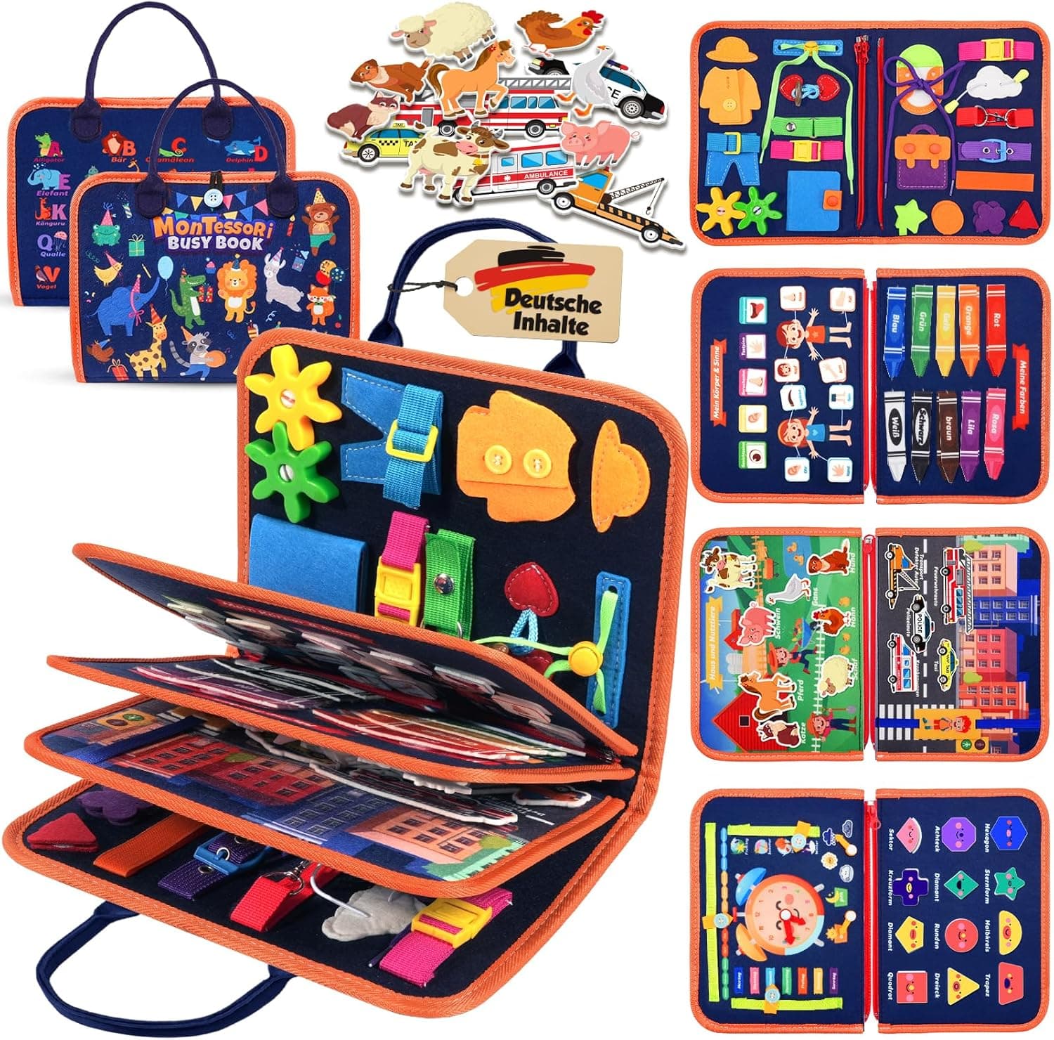 ZOOI Busy Board Montessori Spielzeug ab 1 Jahr 🧸