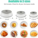 Thumbnail 2 de Zusammenklappbare Mikrowellen-Abdeckung 26,7 cm 🍽️