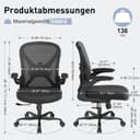 Thumbnail 1 de ZZH Ergonomischer Schreibtischstuhl mit Lendenstütze 🪑