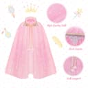 Thumbnail 1 de ACWOO Elsa déguisement princesse fille, cape brillante 👗