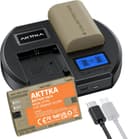 Thumbnail principal de AKTTKA LP-E6/LP-E6N Batterie 3000 mAh + chargeur 18W pour Canon 📷