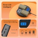 Thumbnail 6 de AKTTKA LP-E6/LP-E6N Batterie 3000 mAh + chargeur 18W pour Canon 📷