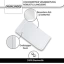 Thumbnail 2 de Amalindo Serviettes en tissu blanc 100 % coton lot de 12 ⚙️