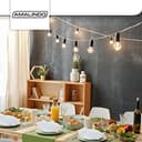 Thumbnail 4 de Amalindo Serviettes en tissu blanc 100 % coton lot de 12 ⚙️