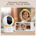 Thumbnail 5 de ARENTI Babyphone 2 Caméras 1080p moniteur bébé avec VOX 🌙