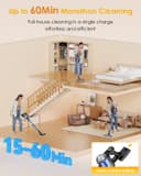 Thumbnail 4 de Aspirateur Balai sans Fil 500W - 60Min, LED ⌚🎧??