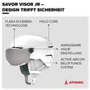 Thumbnail 1 de Atomic Savor Visor JR casque ski ventilation active, 51-55 cm ⚙️