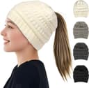 Thumbnail 1 de AUYAO Bonnet BeanieTail pour chignon 🧣