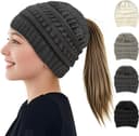 Thumbnail 2 de AUYAO Bonnet BeanieTail pour chignon 🧣