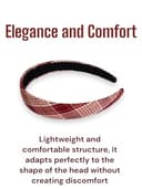 Thumbnail 1 de Bandeau tartan Bordeaux blanc orange ⚙️