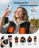 Thumbnail principal de Batterie externe 7,4V 20000mAh pour gilet chauffant 🔋