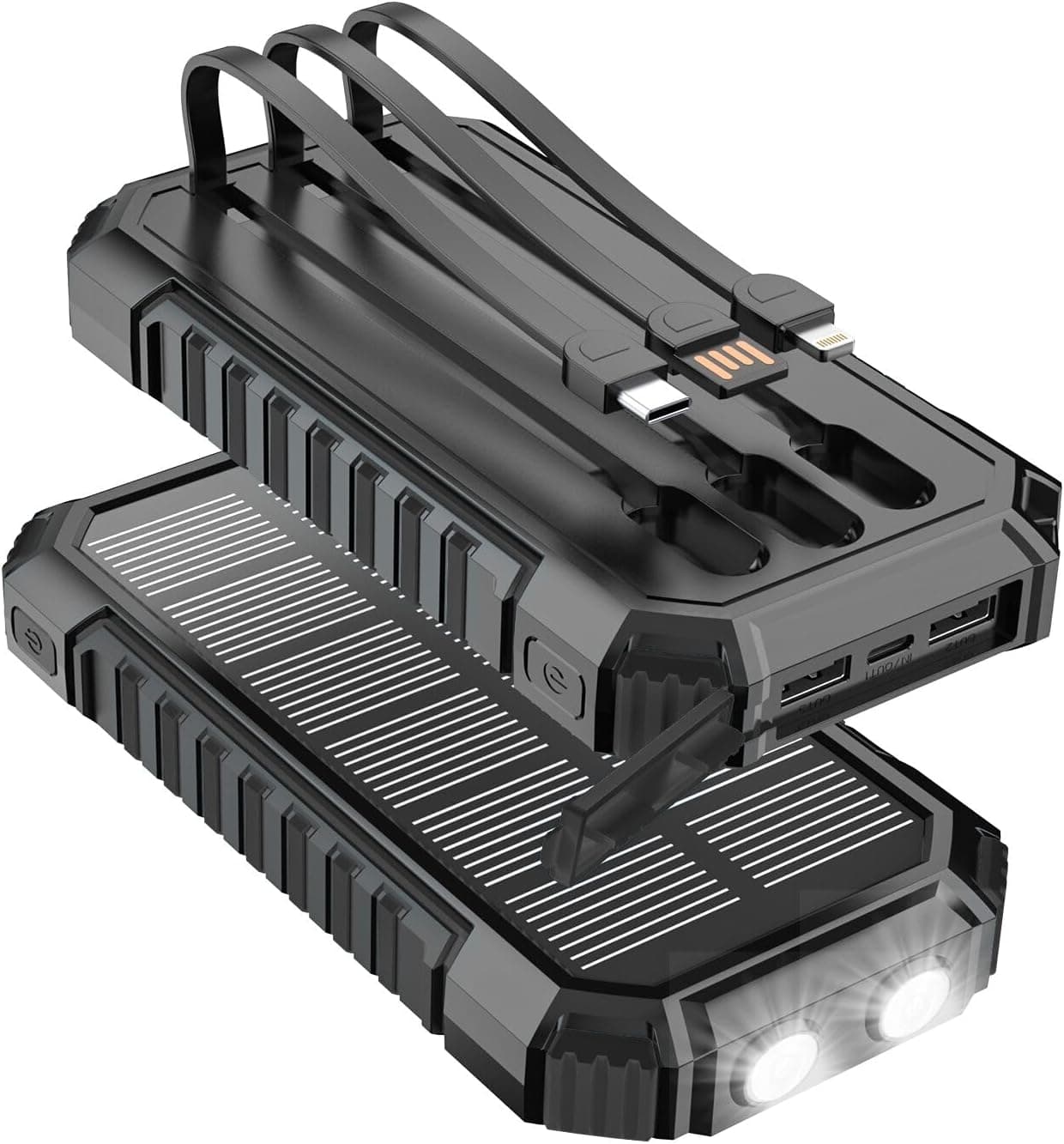 Batterie externe solaire 27000 mAh — chargeur portable 15W 📱