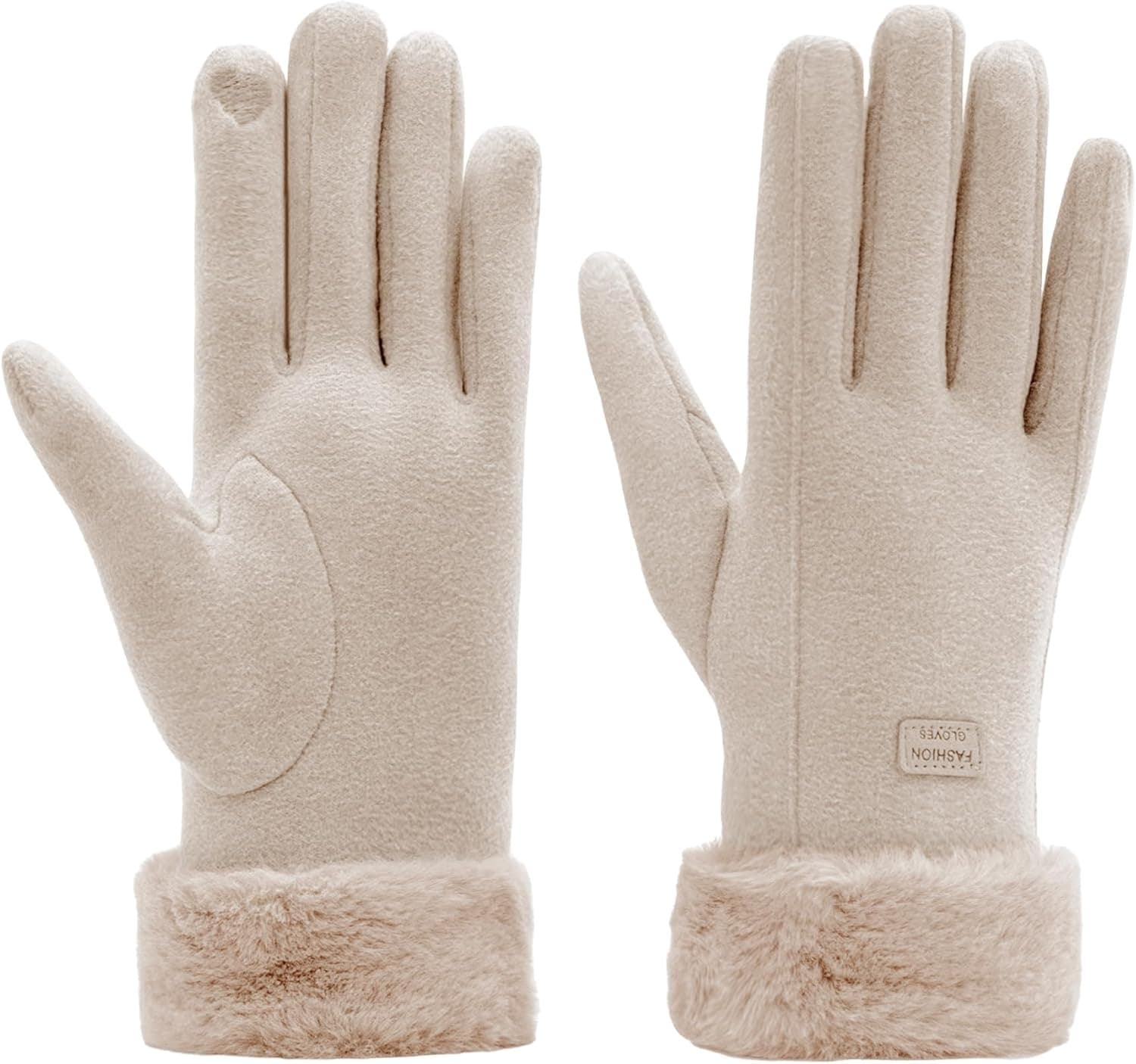 BAVATEE Gants Femme Hiver tactile Doublure épaisse ⌚