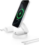 Thumbnail principal de Belkin BoostCharge 2-en-1 pliable 15 W pour iPhone ⌚