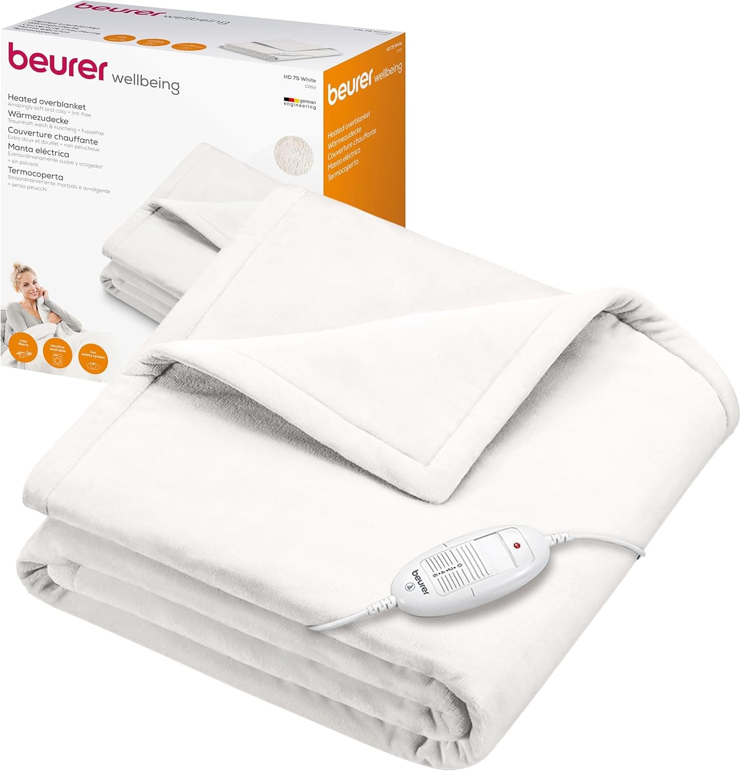 Beurer HD 75 Cozy couverture chauffante 6 réglages 🛏️