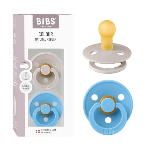 BIBS Colour Pacifier, lot de 2 tétines, taille 1 🍃