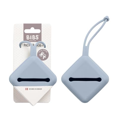 Boîte BIBS avec sangle, 3 sucettes, Dusty Blue ⚙️