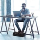 Thumbnail 2 de bonmedico Repose-pieds ergonomique avec housse lavable Noir 🪑