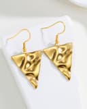 Thumbnail 5 de Boucles d'oreilles pendantes plaqué or 18K hypoallergéniques 🎧