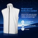 Thumbnail 3 de BSBUY Veste sans manches vélo Gilet réfléchissant Haute Visibilité ⌚