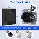 Thumbnail 6 de BSEED Interrupteur mural 10 A avec voyant LED 📱