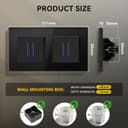 Thumbnail 1 de BSEEDLIFE Double Interrupteur Mural avec LED ⚡