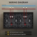 Thumbnail 4 de BSEEDLIFE Double Interrupteur Mural avec LED ⚡